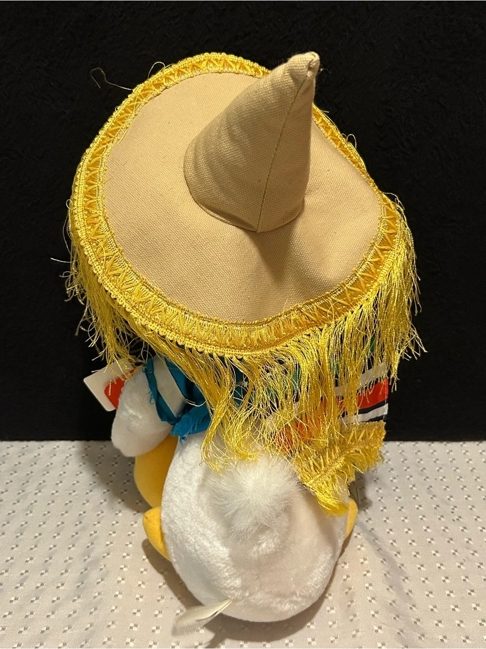 Vintage Disneyland Three Caballeros Donald Duck Plush 16 Mexico Disney
